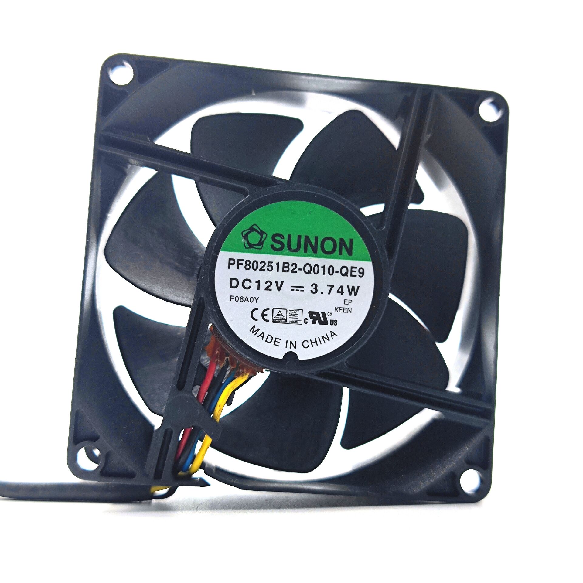 8CM防水风扇12V 8025 3.4W大风量PWM PF80251B2-Q010-QE9