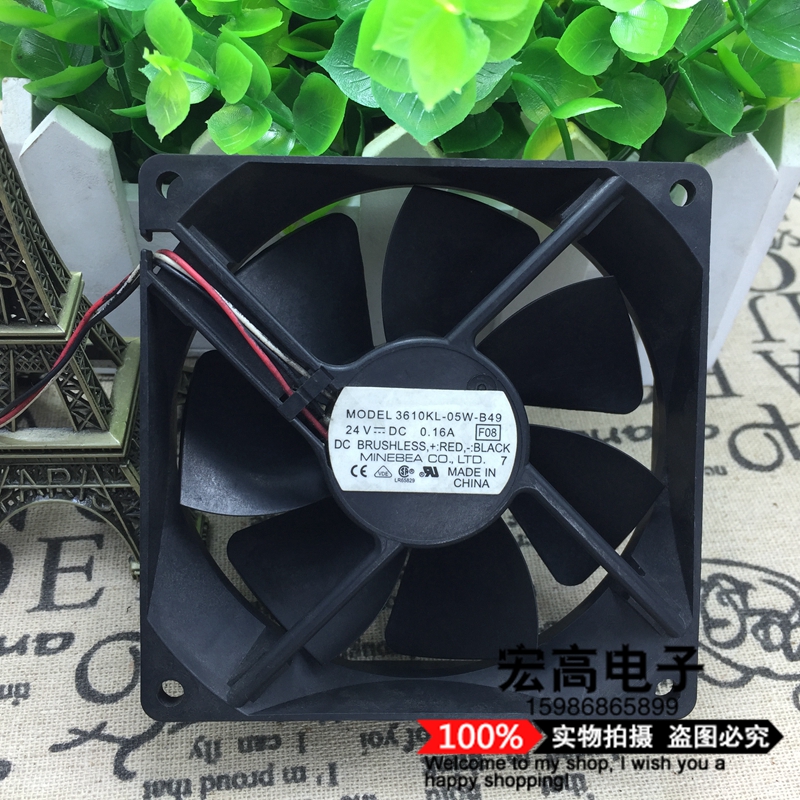 正品NMB 9225 24V 0.16A 3610KL-05W-B49 9CM/厘米 变频器风扇