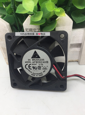 原装 台达 6cm AFB0624HB 6015 24V 0.12A 工控变频器 散热风扇