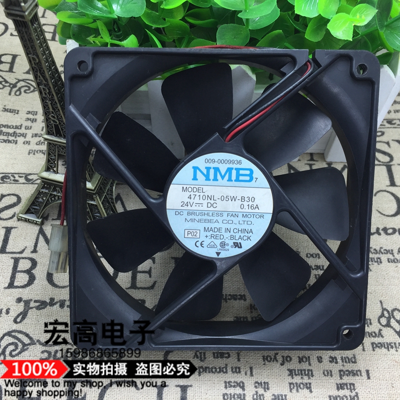 NMB 12CM 12025 24V 0.16A 变频器风扇 直流风机 4710NL-05W-B30