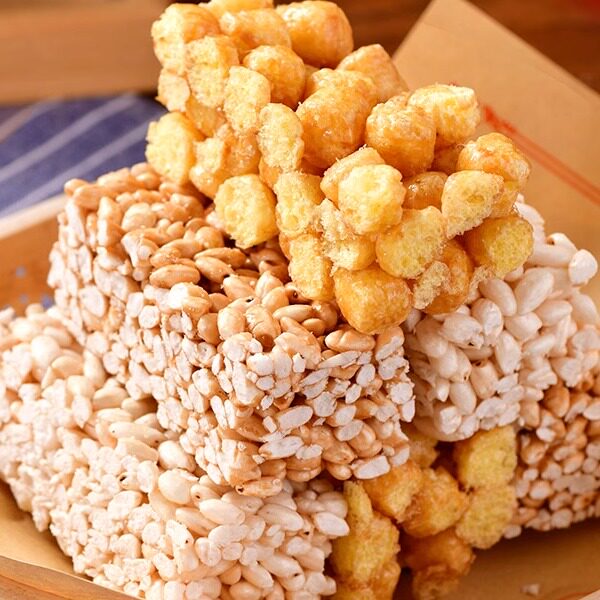 老式米花糖红糖烤糖炒米糖米饼爆米花8090怀旧童年散装零食特产