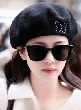 明星白鹿同款偏光墨镜开车防蓝光