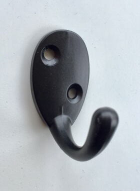 小挂钩强力锌合金黑色小挂件小号衣钩壁挂衣帽挂勾收纳整理单挂钩