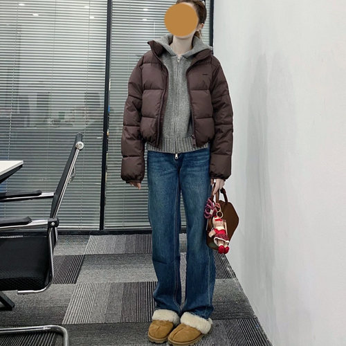 窄版直筒牛仔裤复古蓝百搭裤子