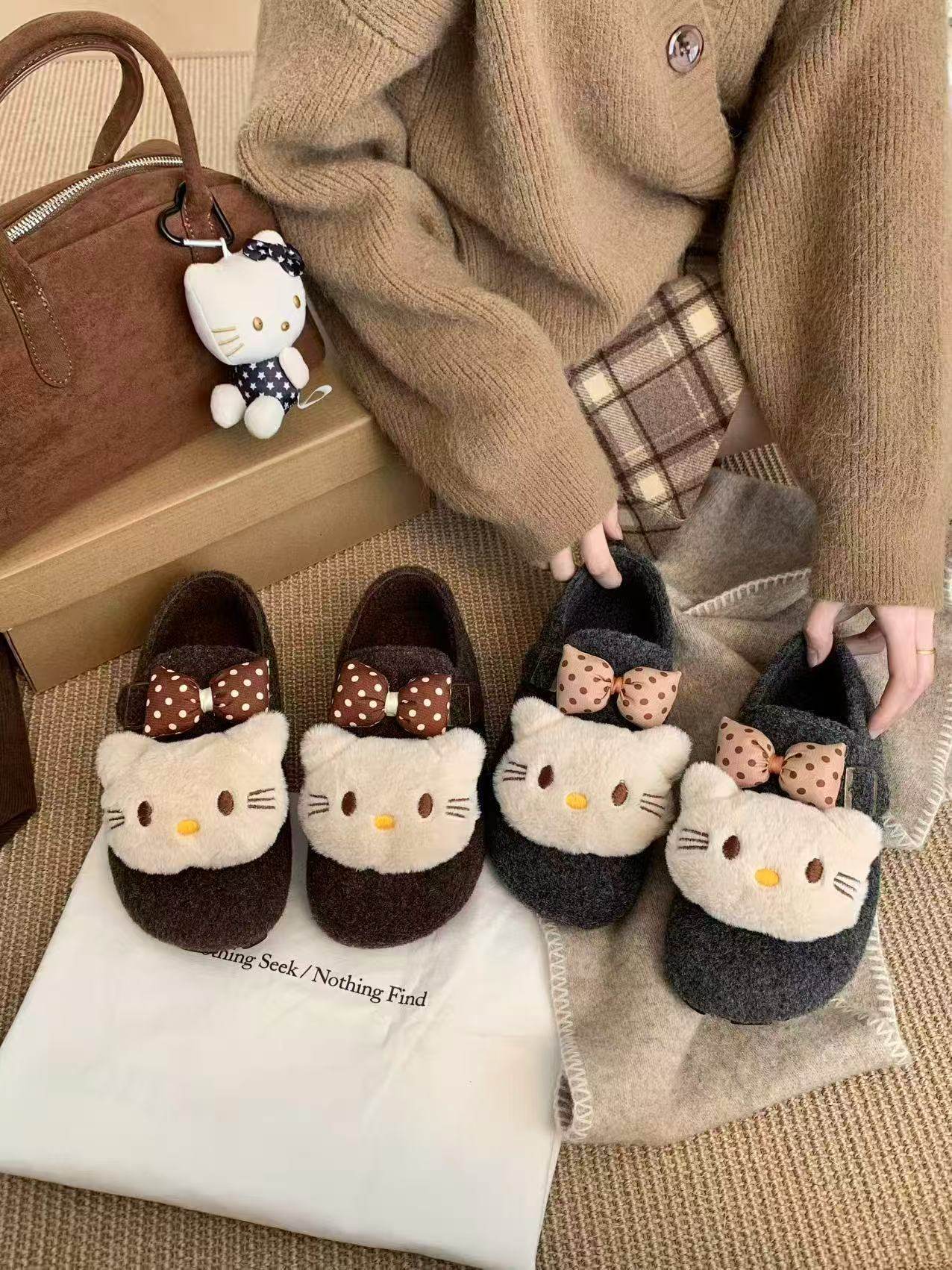 可爱卡通外穿全包跟棉鞋女2025新款外穿防滑加绒加厚勃肯鞋M828-1,女鞋,棉鞋,淘宝优惠券,粉丝福利购,淘宝优惠卷