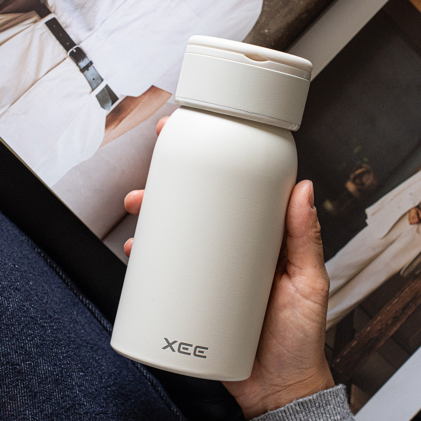 简约保温杯随手杯学生杯子泡茶2026新款高颜值户外带茶隔便携水杯