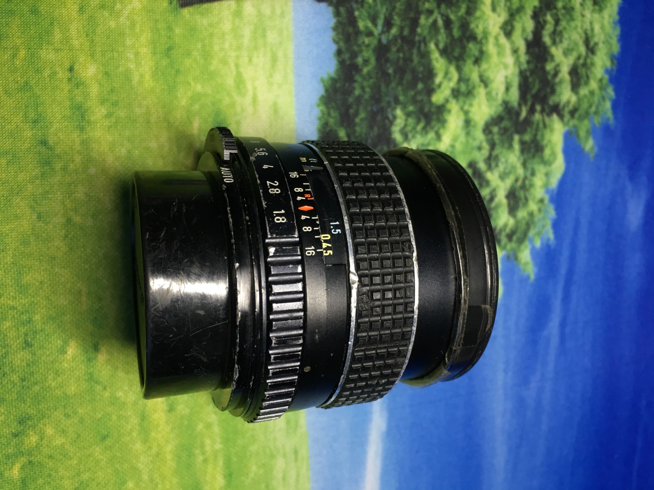 pentax宾得smctakumar1:1.8/55定焦金属镜头成色不好可以使用