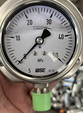 全新WISE进口压力表型号KL1.6盘径100mm量程议价