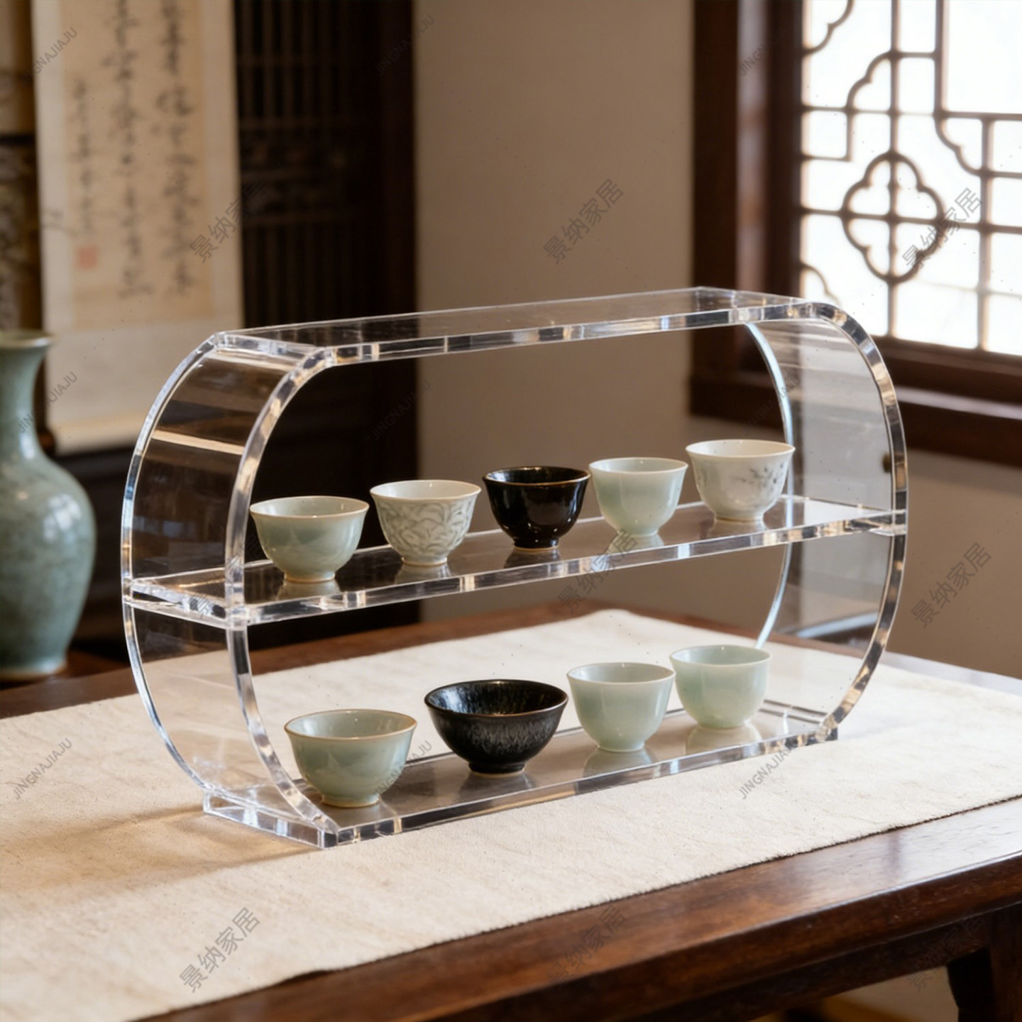 亚克力茶宠桌面展架陶瓷店置物架多宝阁手办展示架茶杯茶壶收纳架,住宅家具,多宝格/博古架,淘宝优惠券,粉丝福利购,淘宝优惠卷