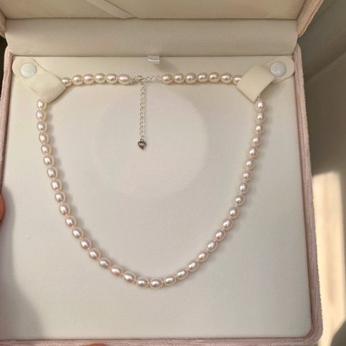 胖米强光百搭纯天然淡水珍珠项链