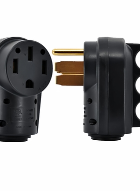 NEMA14-50R公母对接插头美标大功率工业自接 ETL电源插头50A 125V