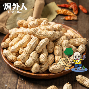 盐焗甜酒花生花生咸干五香盐水白晒湿烤水煮花生带壳炒货零食熟