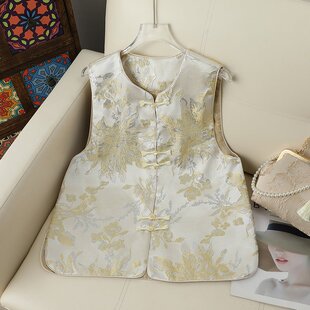 新中式国风唐装马甲女款2026新款时尚洋气减龄时髦高级感马褂外套