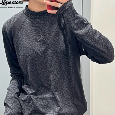 Nike/耐克 Dri-Fit ADV AJ男子训练速干爆裂纹高领长袖FD8124-022