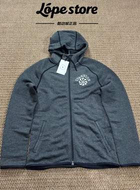 Nike/耐克 Gyakusou 男子灰色针织跑步连帽大勾运动外套