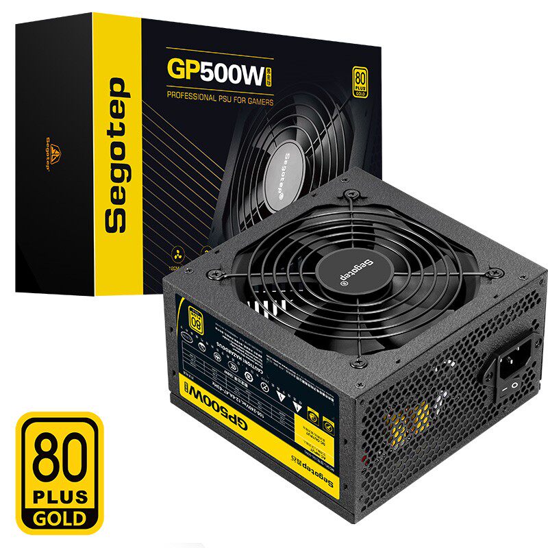 鑫谷GP500W黑金金牌直出电源台式电脑主机电源额定功率500W
