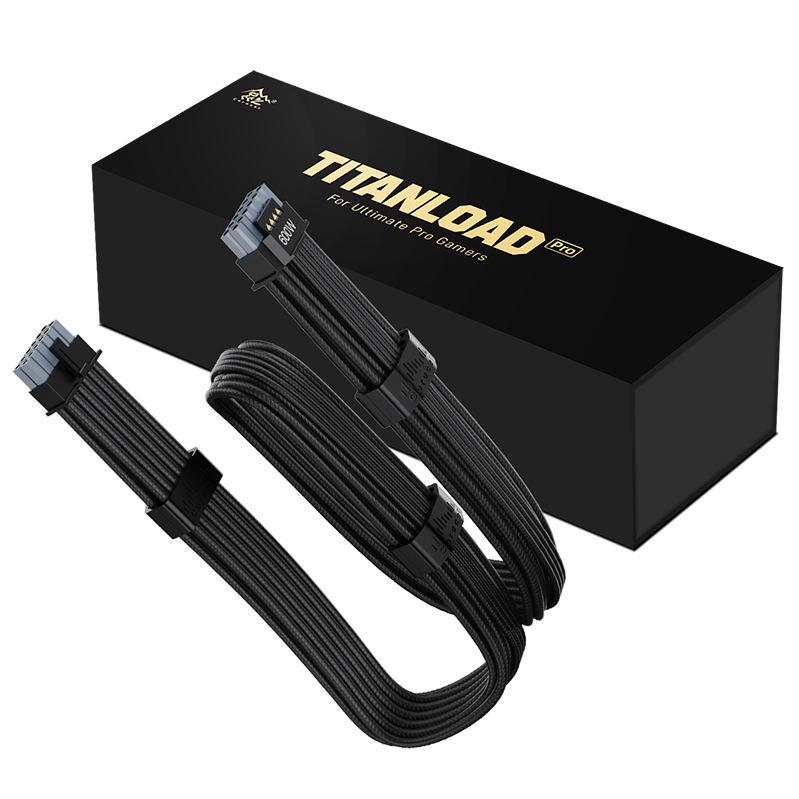 鑫谷昆仑TITANLOAD12V-2X6 PCLE5.1强流模组线适用5090/4090显卡