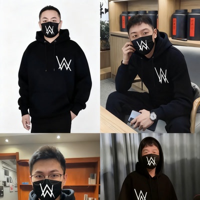 嘉豪口罩战服艾伦沃克 alan walker同款男女防寒保暖口罩