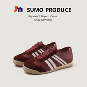 女鞋 素陌新款 097 平底运动休闲鞋 百搭潮款 阿甘鞋 女真皮复古德训鞋