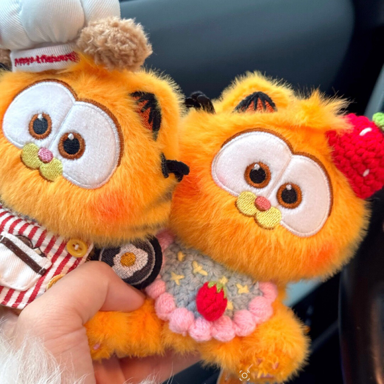 可爱加菲猫包包挂件毛绒公仔钥匙扣车饰女生闺蜜送礼物配饰新