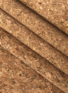 0.5mmPU软木皮革布料木纹布背景布鞋材工艺装饰布橡木树皮环保DIY