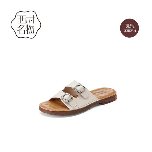 西村名物外穿一字凉拖鞋女凉鞋