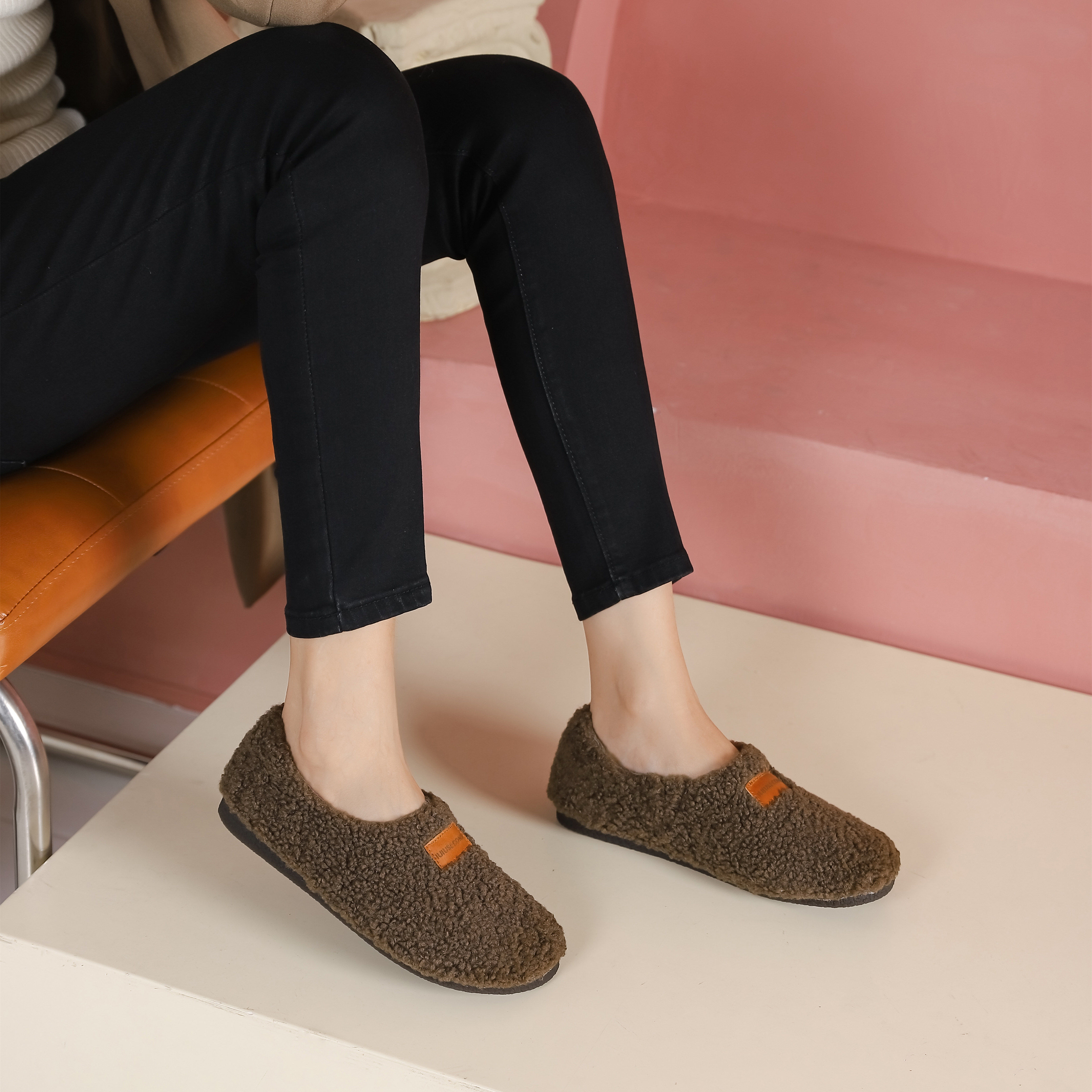 西村名物（微瑕）冬季加绒豆豆鞋平底舒适百搭保暖毛毛鞋女37931,女鞋,乐福鞋（豆豆鞋）,淘宝优惠券,粉丝福利购,淘宝优惠卷