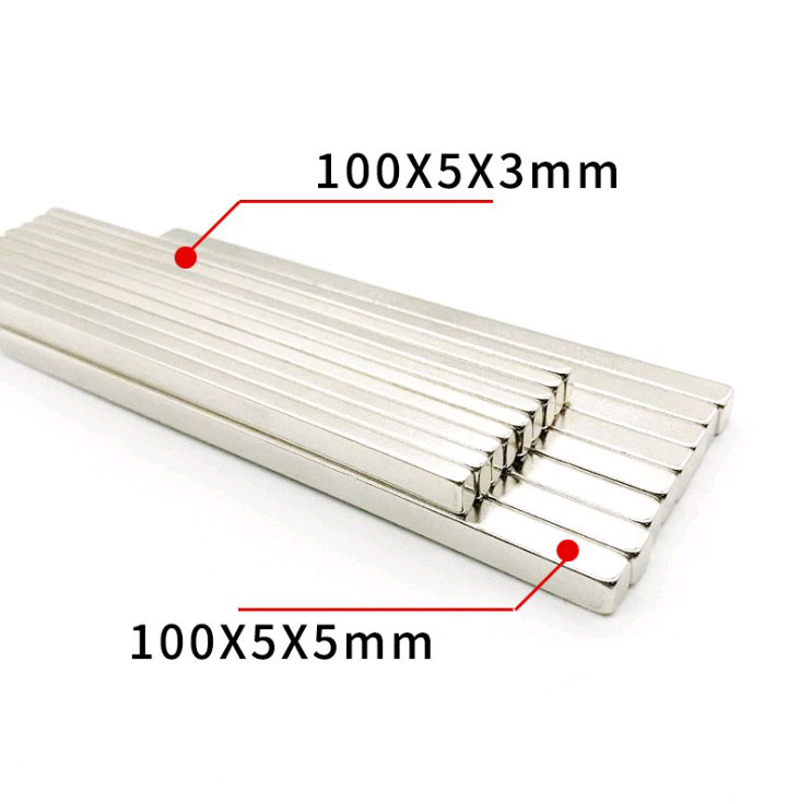 长条形磁铁强磁钕铁硼100x5x3mm钕铁硼吸铁石方形磁铁