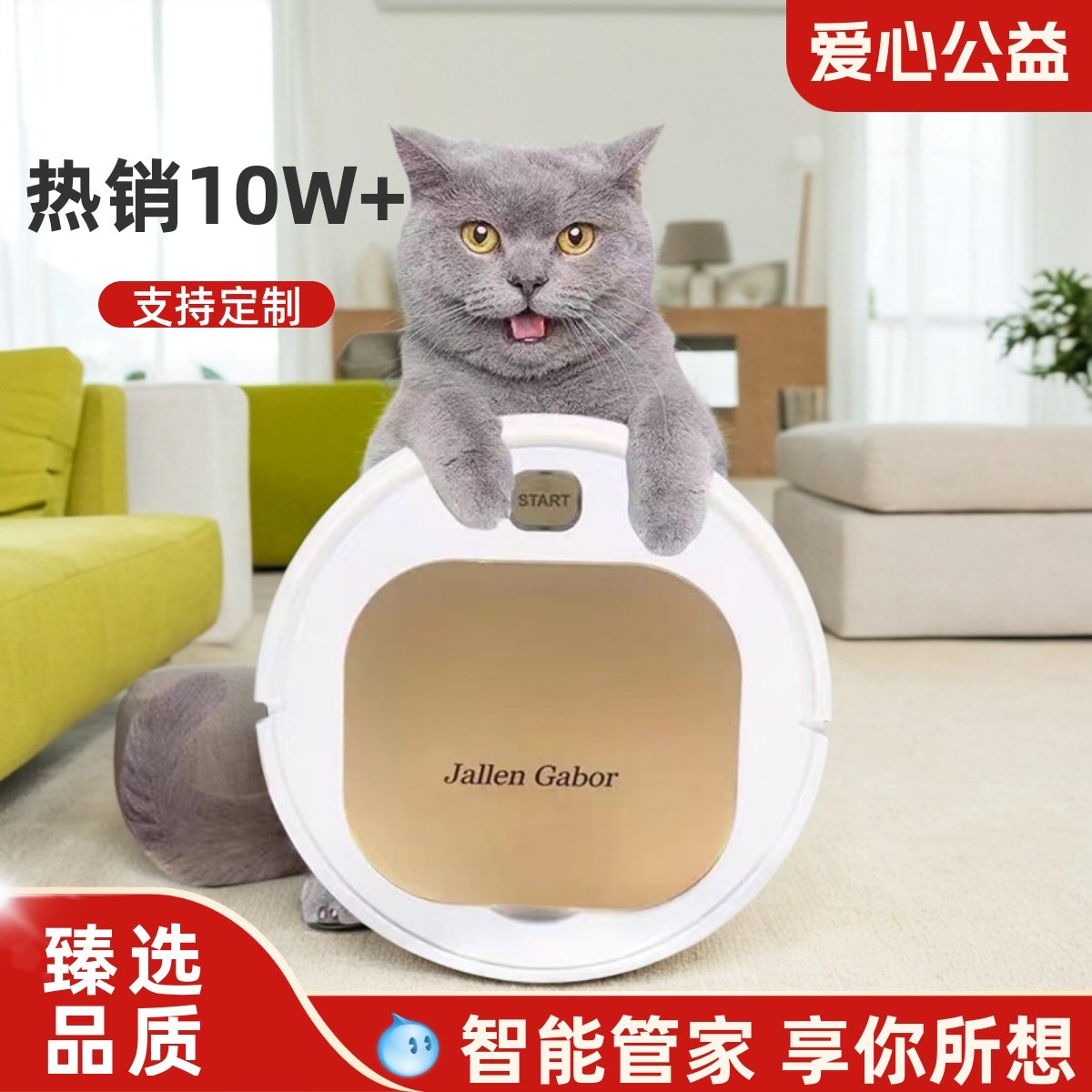 智能机械式防撞扫地机器人 适用120-150坪居家 4S店推荐新品充电