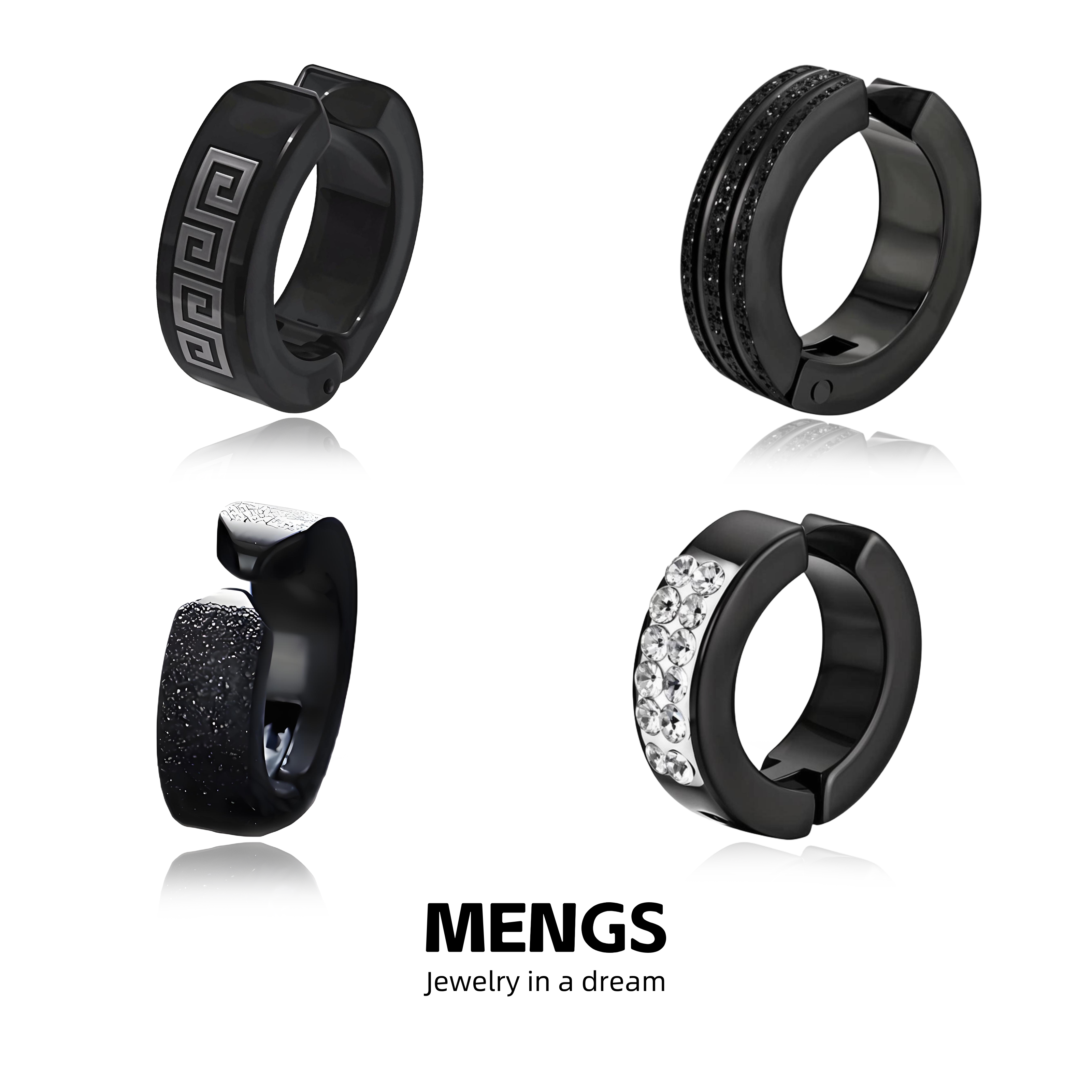 钛钢耳夹新款黑男女个性设计高级时尚无需耳洞耳饰饰品