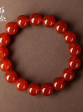 本命年红玛瑙手链水晶男女手链