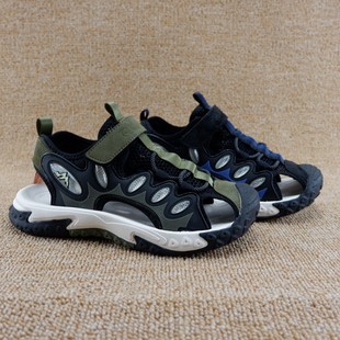 迪呢呢童鞋男大童夏季透气防踢包头凉鞋38-42码轻便防滑沙滩鞋