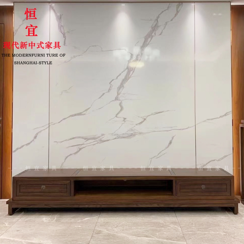 新中式电视柜客厅爱里古夷苏木影视柜家用宋檀风黑檀电视机柜
