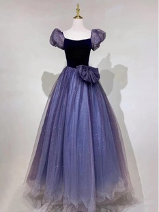 法式晚礼服裙女2025爆款轻奢小众高端艺考学生日公主裙宴会气质仙