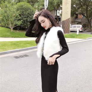 皮草马甲女款加厚秋冬季新款韩版狐狸毛坎肩背心百搭显瘦毛毛外套