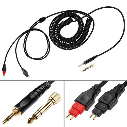 DEMINNA适用于森海HD580 HD600 HD650 HD660S弹簧耳机音频线材