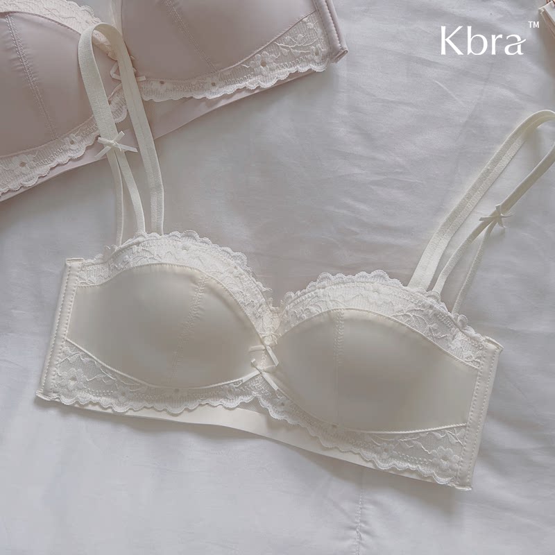 Kbra小胸聚拢显大内衣女夏季法式性感无钢圈收副乳防下垂女士文胸图片