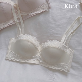 Kbra小胸聚拢显大内衣女夏季法式性感无钢圈收副乳防下垂女士文胸