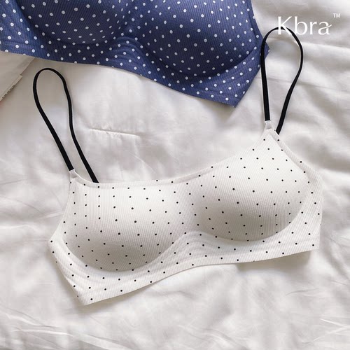 Kbra方领无痕小胸聚拢内衣女款