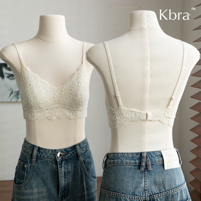 Kbra法式柔软蕾丝文胸女