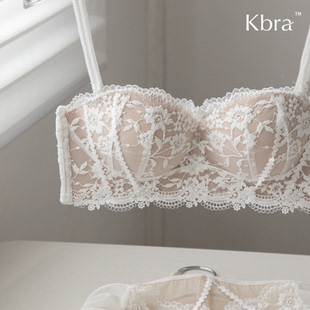Kbra蕾丝小胸聚拢显大内衣套装 性感收副乳防下垂文胸罩 女2026新款