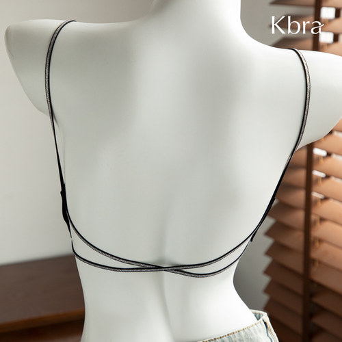 Kbra细闪肩带美背内衣女