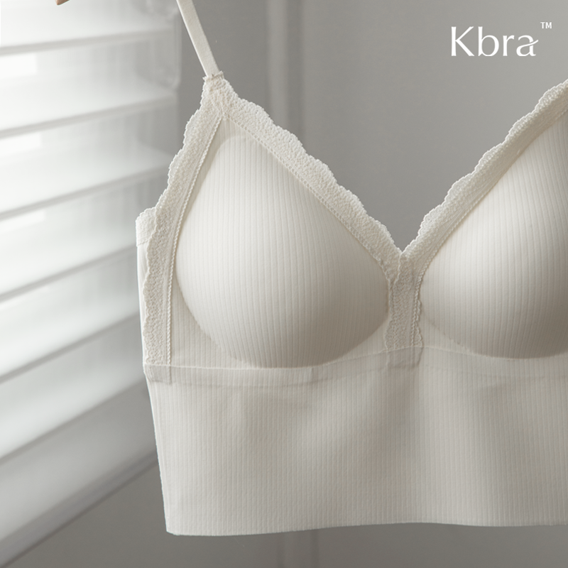 Kbra法式蕾丝吊带背心女