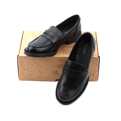 BORN原厂产足弓支撑牛皮乐福鞋