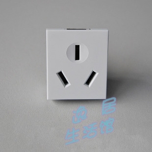 深思 开关 插座 118型墙壁16A三孔插座功能件 模块 F4 F6