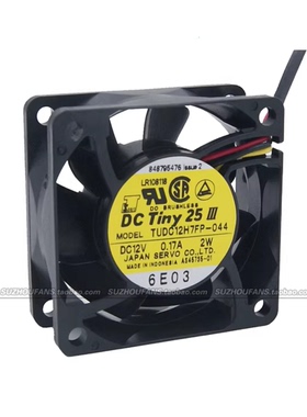 伺服SERVO TUDC12H7FP-044 0.17A 双滚珠散热风扇 6CM 6025