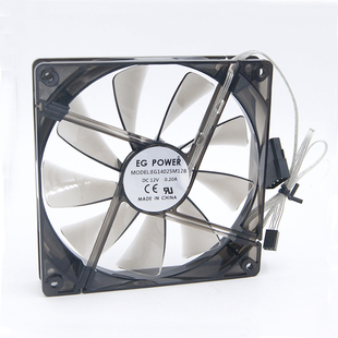 14CM 静音 机箱风扇 全新 双滚珠 14厘米 LED 螺旋扇叶 14025