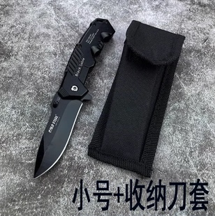户外折叠刀防身小刀高硬度军刀求生短刀随身迷女切西瓜水果刀锋利