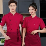 Высококачественный отель шеф-повар для мужчин в ресторане с короткими рукавами.