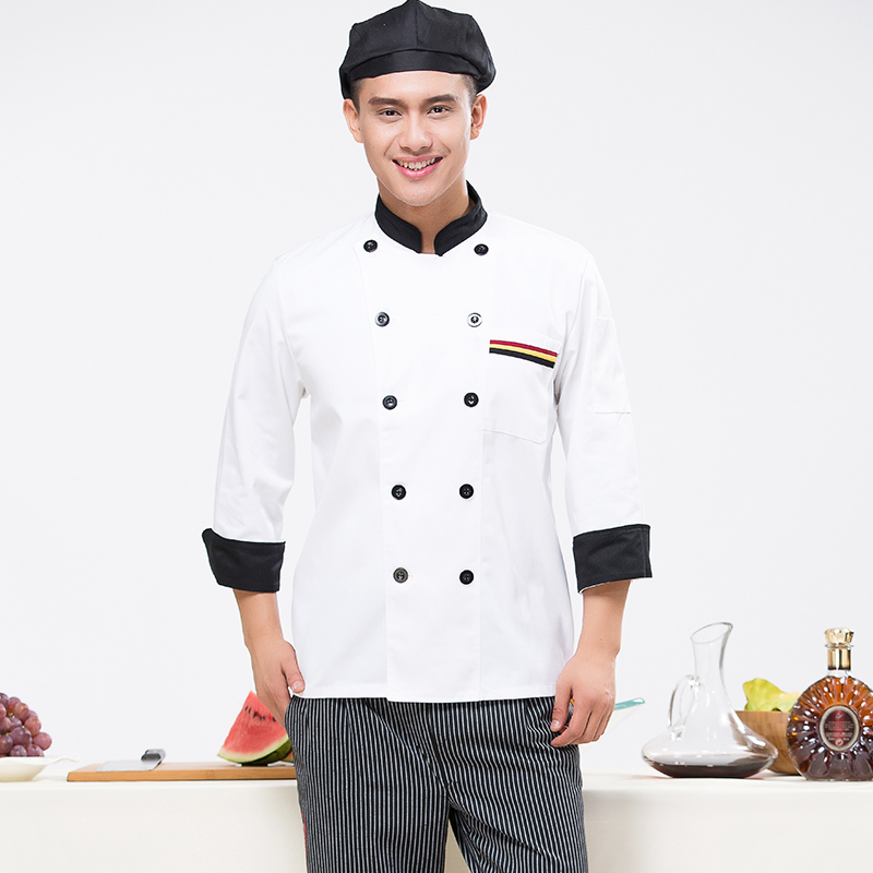 Uniforme de cuisinier en polyester - Ref 1911128 Image 4